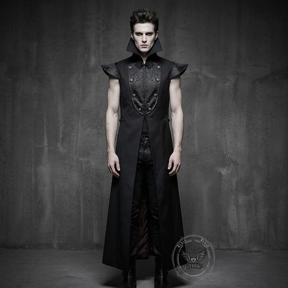 Gothic Dark Vampire-Style Long Trench Costume | Gthic.com