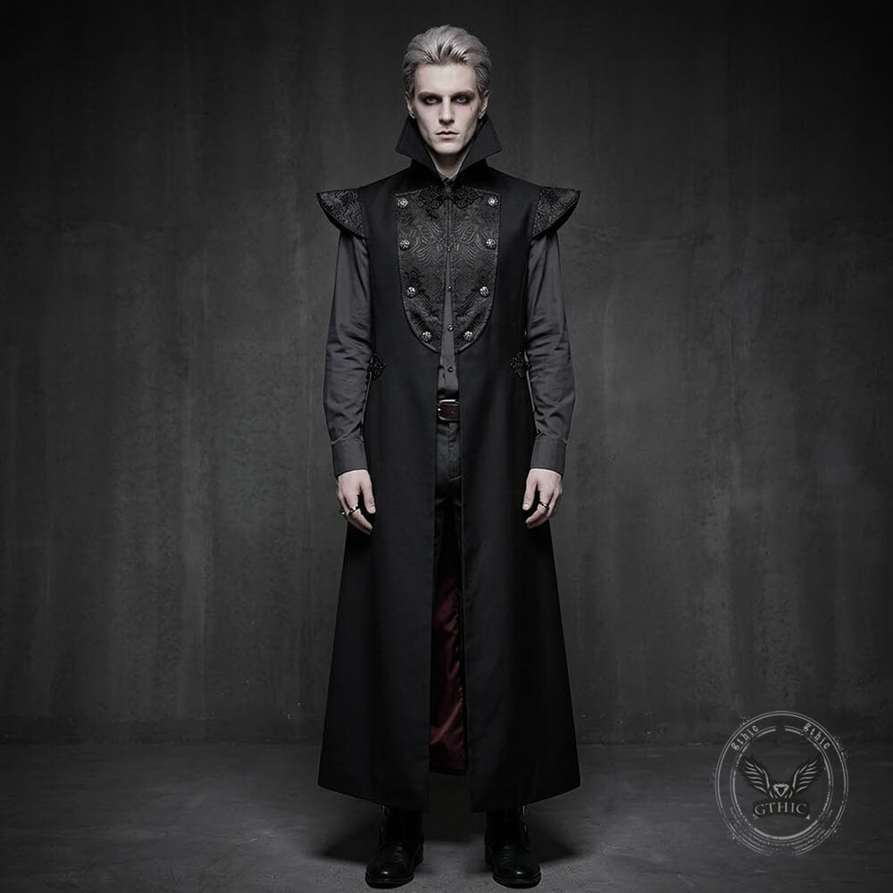 Gothic Dark Vampire-Style Long Trench Costume | Gthic.com