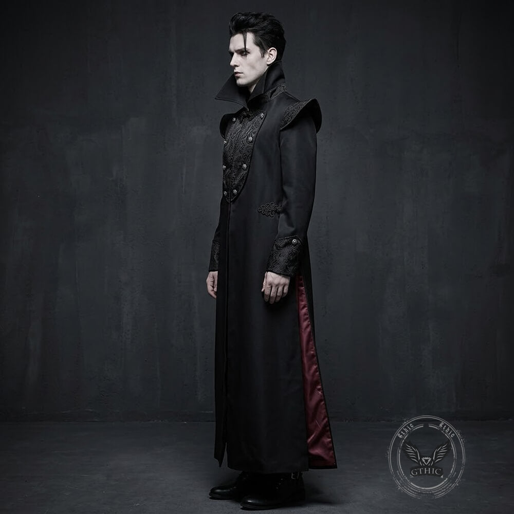 Gothic Dark Vampire-Style Long Trench Costume | Gthic.com