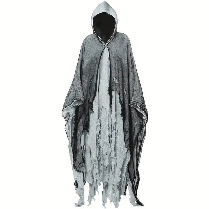 Gothic Death Coming Halloween Costume Hooded Cloak