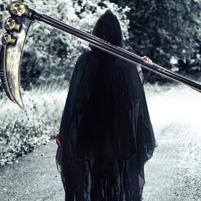 Gothic Death Coming Halloween Costume Hooded Cloak