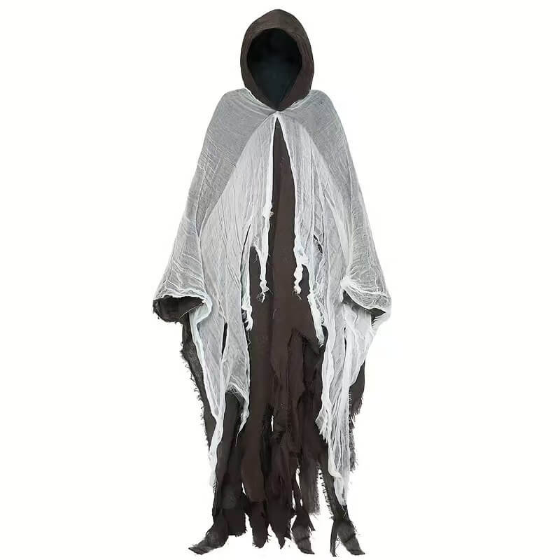 Gothic Death Coming Halloween Costume Hooded Cloak