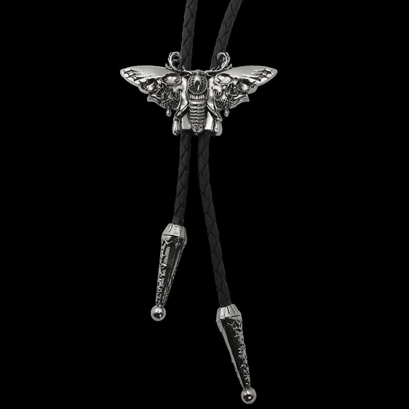 Gothic Death Moth Zinc Alloy Bolo Tie | Gthic.com