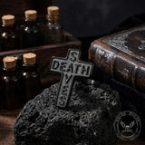 Gothic Death Saves Cross Stainless Steel Ring