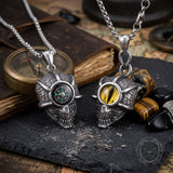 Gothic Demon Eye Compass Skull Stainless Steel Pendant | Gthic.com