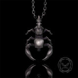 Gothic Demon Scorpion Sterling Silver Skull Pendant | Gthic.com