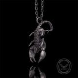 Gothic Demon Scorpion Sterling Silver Skull Pendant | Gthic.com