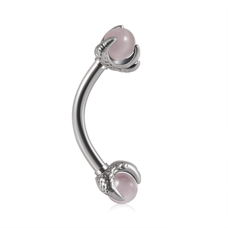 Gothic Dragon Claw Bead Stainless Steel Piercing Earrings | Gthic.com