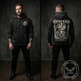 Gothic Eternal Curse Skull Vintage Washed Hoodie | Gthic.com