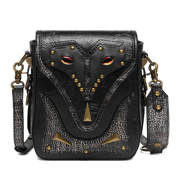 Gothic Evil Eye PU Leather Punk Crossbody Bag | Gthic.com