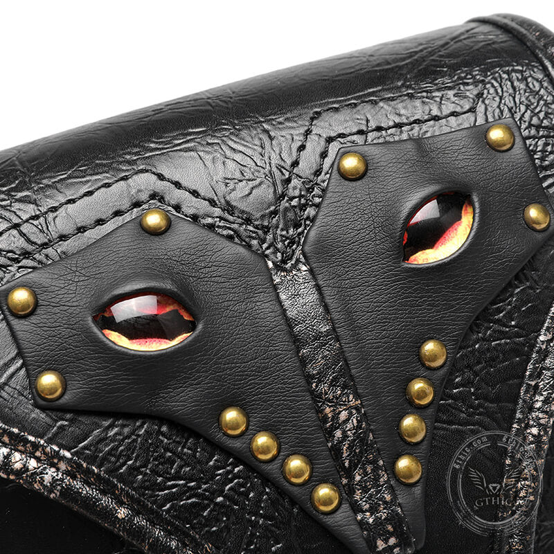 Gothic Evil Eye PU Leather Punk Crossbody Bag