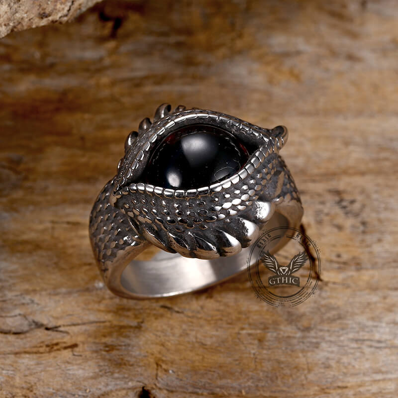 Gothic Evil Eye Stainless Steel Ring