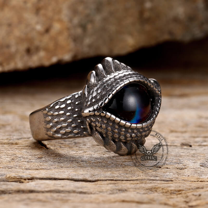 Gothic Evil Eye Stainless Steel Ring