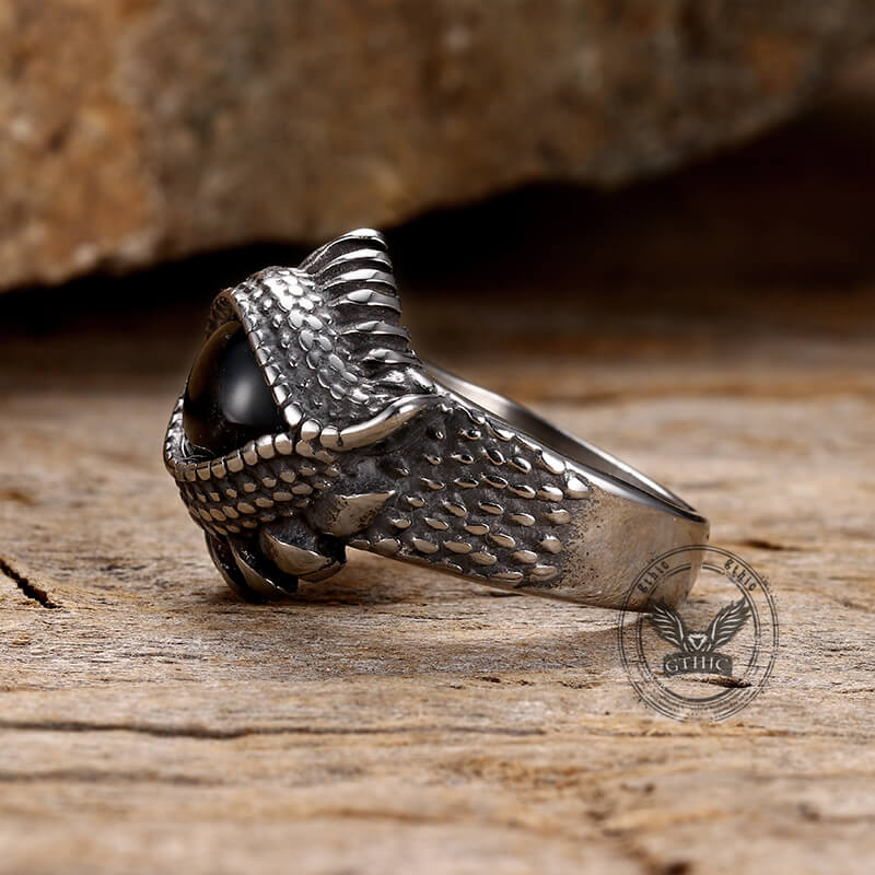 Gothic Evil Eye Stainless Steel Ring