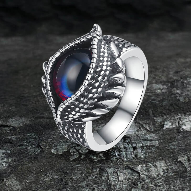 Gothic Evil Eye Stainless Steel Ring | Gthic.com