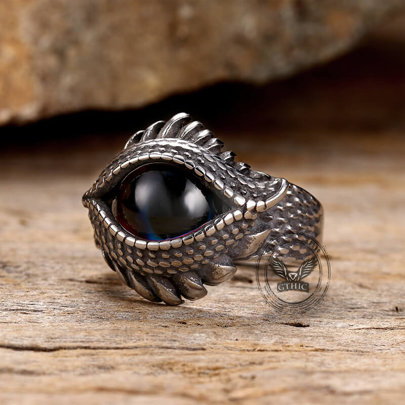 Gothic Evil Eye Stainless Steel Ring