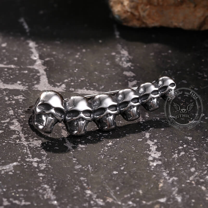 Gothic Evil Skull Design Stainless Steel Earrings | Gthic.com