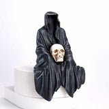 Gothic Faceless Grim Reaper Skull Statue Resin Figurines