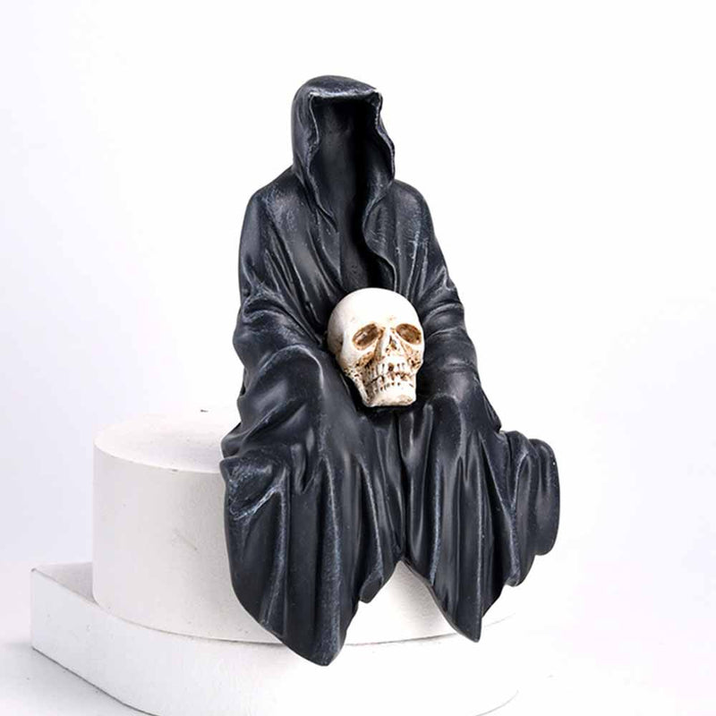 Gothic Faceless Grim Reaper Skull Statue Resin Figurines – GTHIC