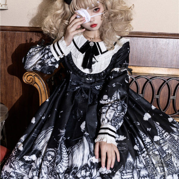 Gothic Fairy tale World Lolita OP Dress | Gthic.com