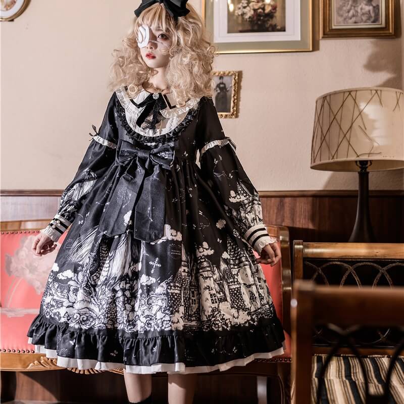 Gothic Fairy tale World Lolita OP Dress | Gthic.com