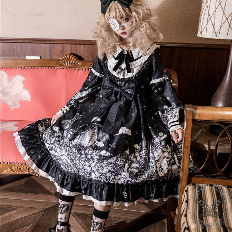 Gothic Fairy tale World Lolita OP Dress | Gthic.com