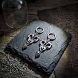 Gothic Flame Spike Stainless Steel Punk Earrings | Gthic.com