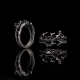 Gothic Flame Sterling Silver Hollow Ring | Gthic.com