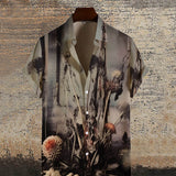 Gothic Flower Ruins Short Sleeve Shirt | Gthic.com