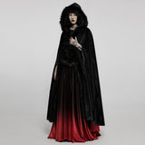 Gothic Fur Collar Winter Hooded Cape | Gthic.com