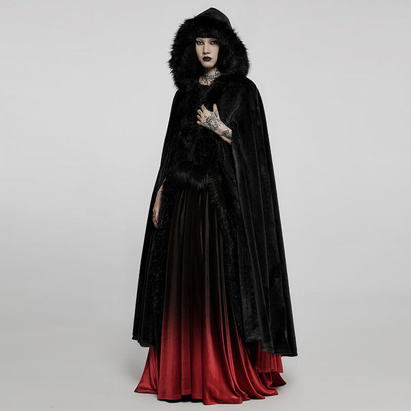 gothic_fur_collar_winter_hoode