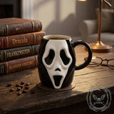 Gothic Ghostface Horror Mask Ceramic Mug | Gthic.com