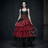 Gothic High-Waisted Tiered Ruffle Pirate Skirt | Gthic.com