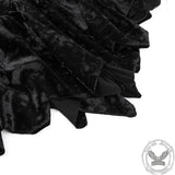Minivestido lencero de cuero brillante negro