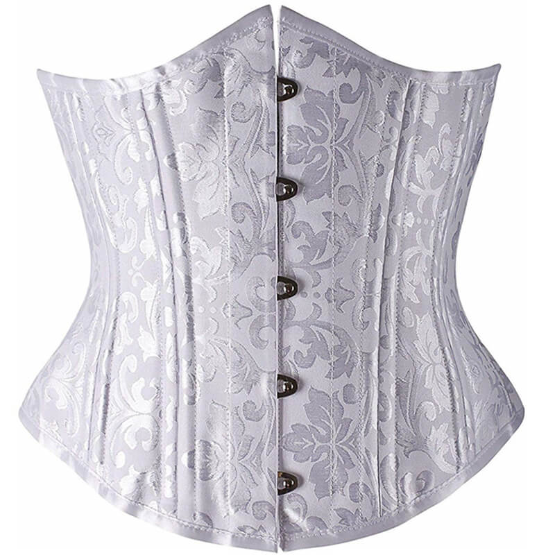 Gothic Jacquard 24 Steel Boned Waist Corset | Gthic.com