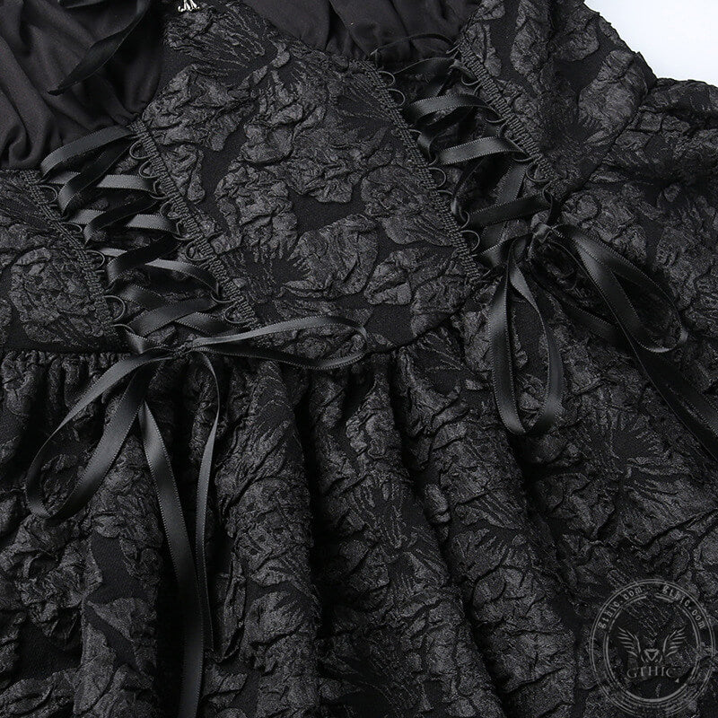 Gothic Lace Halter Lolita Dress | Gthic.com