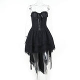 Gothic Lace Polyester Corset Dress | Gthic.com