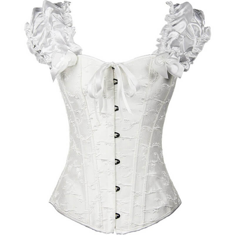 Gothic Lace Up Puff Sleeves Corset | Gthic.com