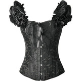 Gothic Lace Up Puff Sleeves Corset | Gthic.com