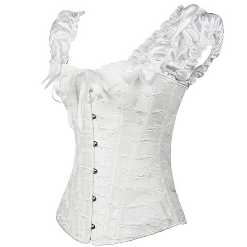 Gothic Lace Up Puff Sleeves Corset | Gthic.com