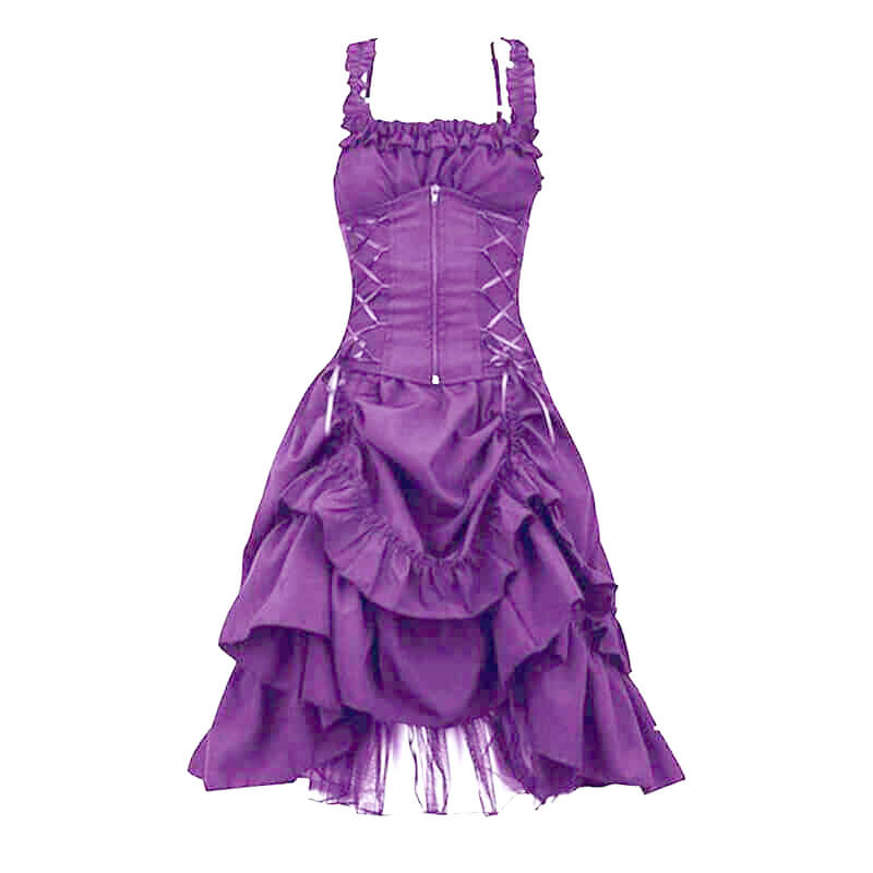 whimsigoth purple dress Prom dress purple/black beaded Goth Whimsigoth 90s Peashup