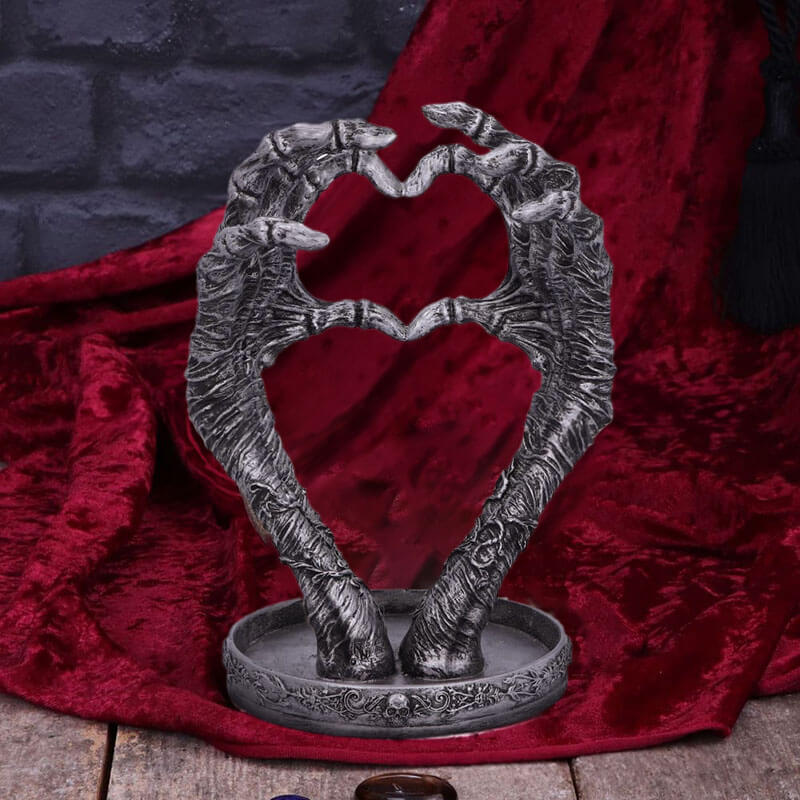 Gothic Love Heart Hands Jewelry Holder | Gthic.com