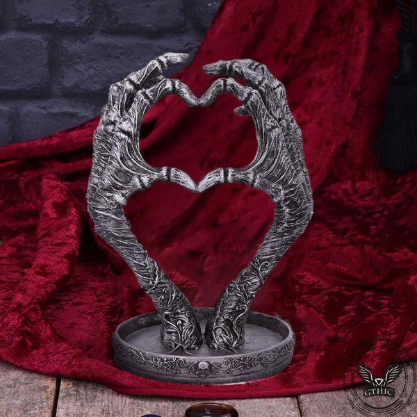 Gothic Love Heart Hands Jewelry Holder | Gthic.com
