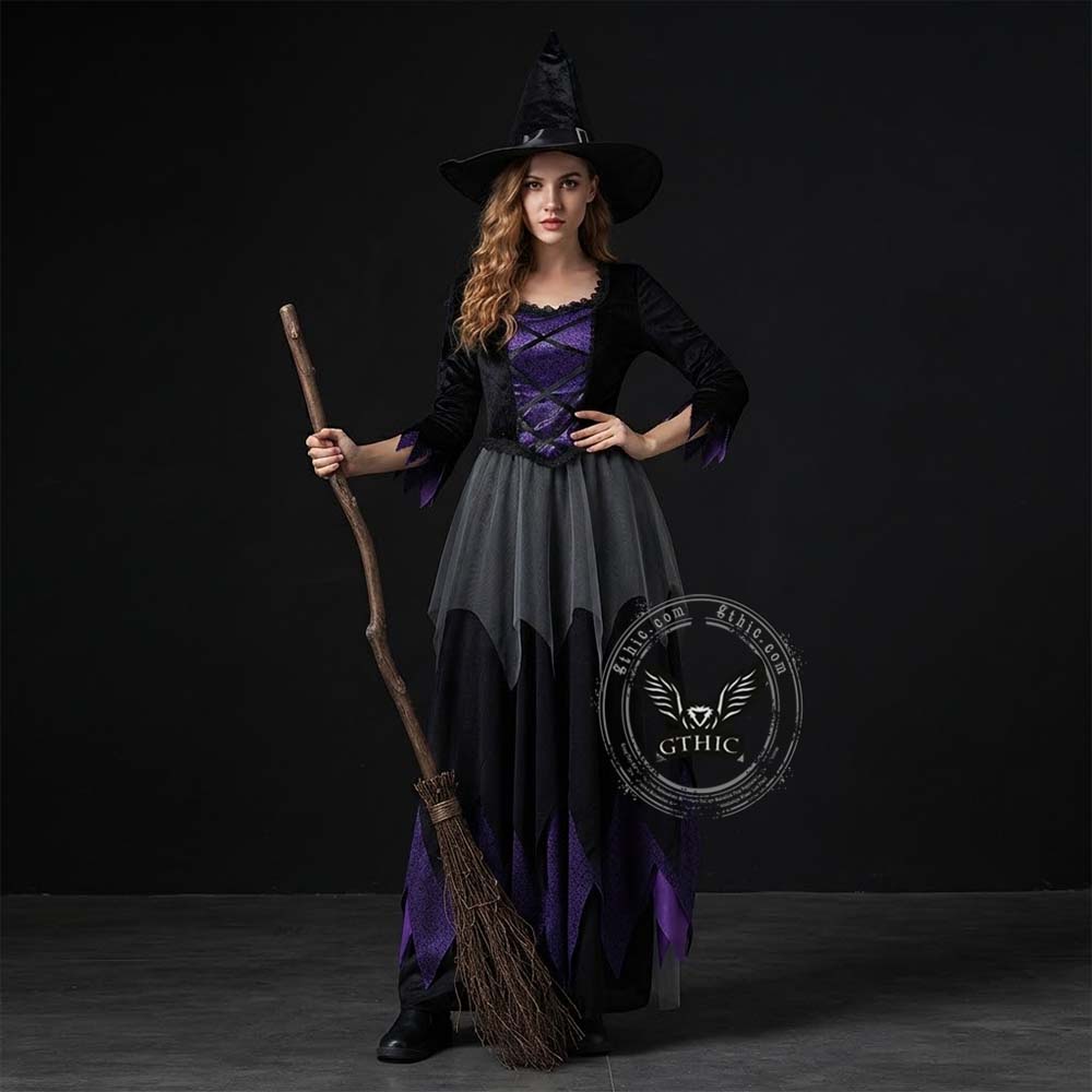 Gothic Magical Witch Cosplay Halloween Costume | Gthic.com