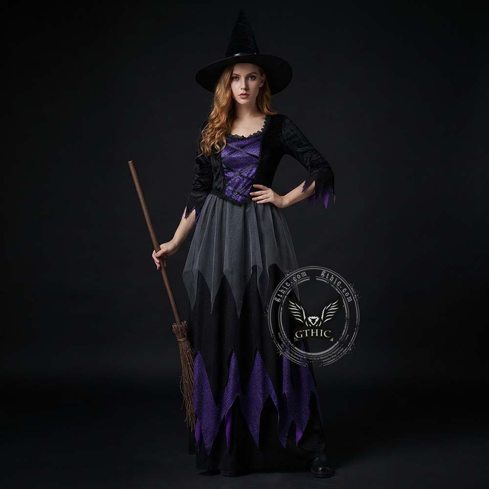 Gothic Magical Witch Cosplay Halloween Costume | Gthic.com
