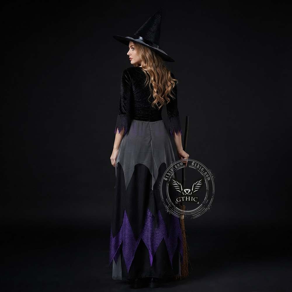 Gothic Magical Witch Cosplay Halloween Costume