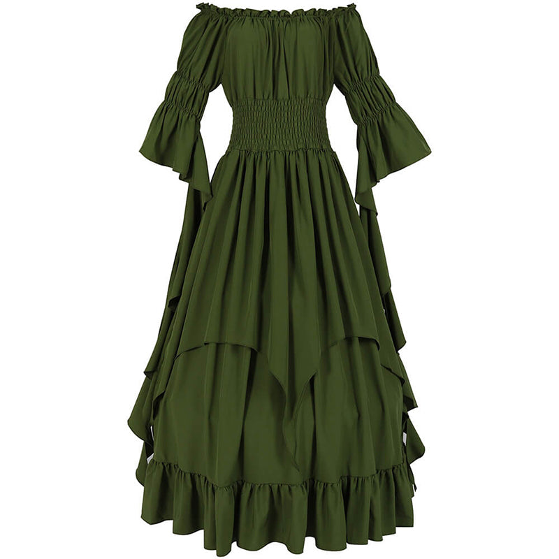 Gothic Medieval Renaissance Witch Dress, Green - Back Order / 2XL/3XL (Bust 27.6-53.5 inch) Gothic Medieval Renaissance Witch Dress, Green - Back Order / 2XL/3XL (Bust 27.6-53.5 inch)