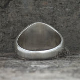 Gothic Memento Mori Letters Sterling Silver Skull Ring