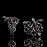 Gothic Multiple Snakes Entwined Sterling Silver Ring | Gthic.com