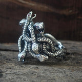 Gothic Multiple Snakes Entwined Sterling Silver Ring